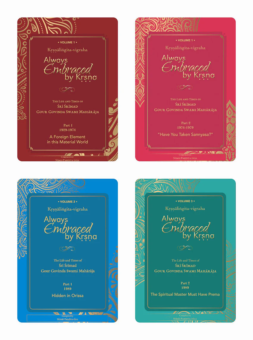 Always Embraced by Krishna – Biography of Gour Govinda Swami (4 Books Set)