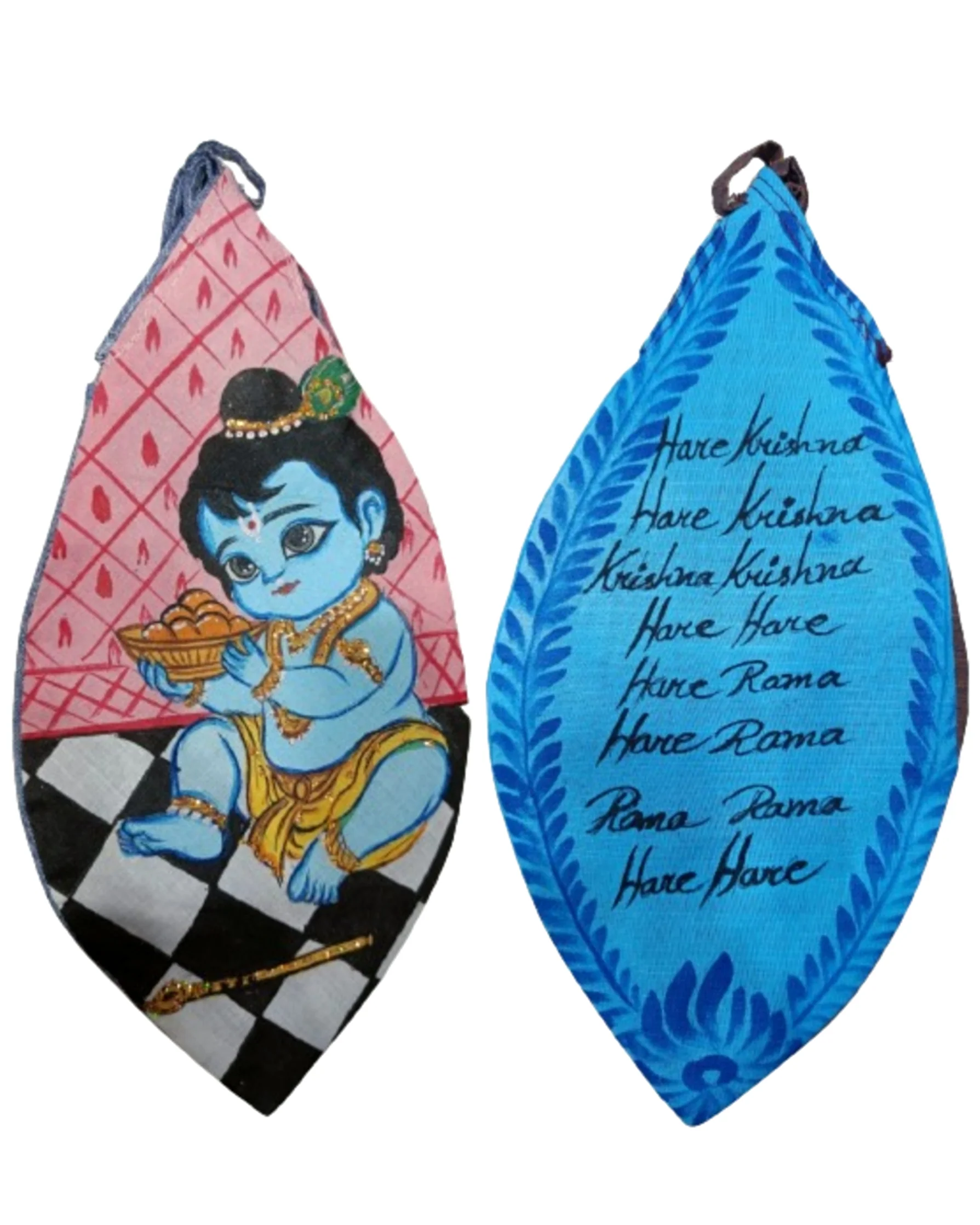 Laddu Gopal Hand Painted Bead Bags