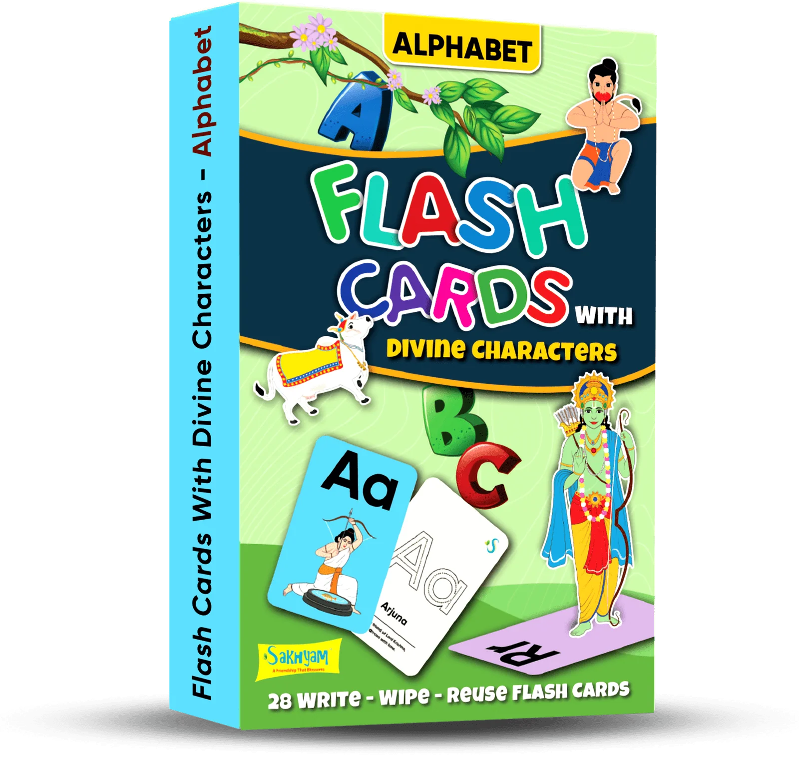 Alphabet Flash Cards With Divine Characters