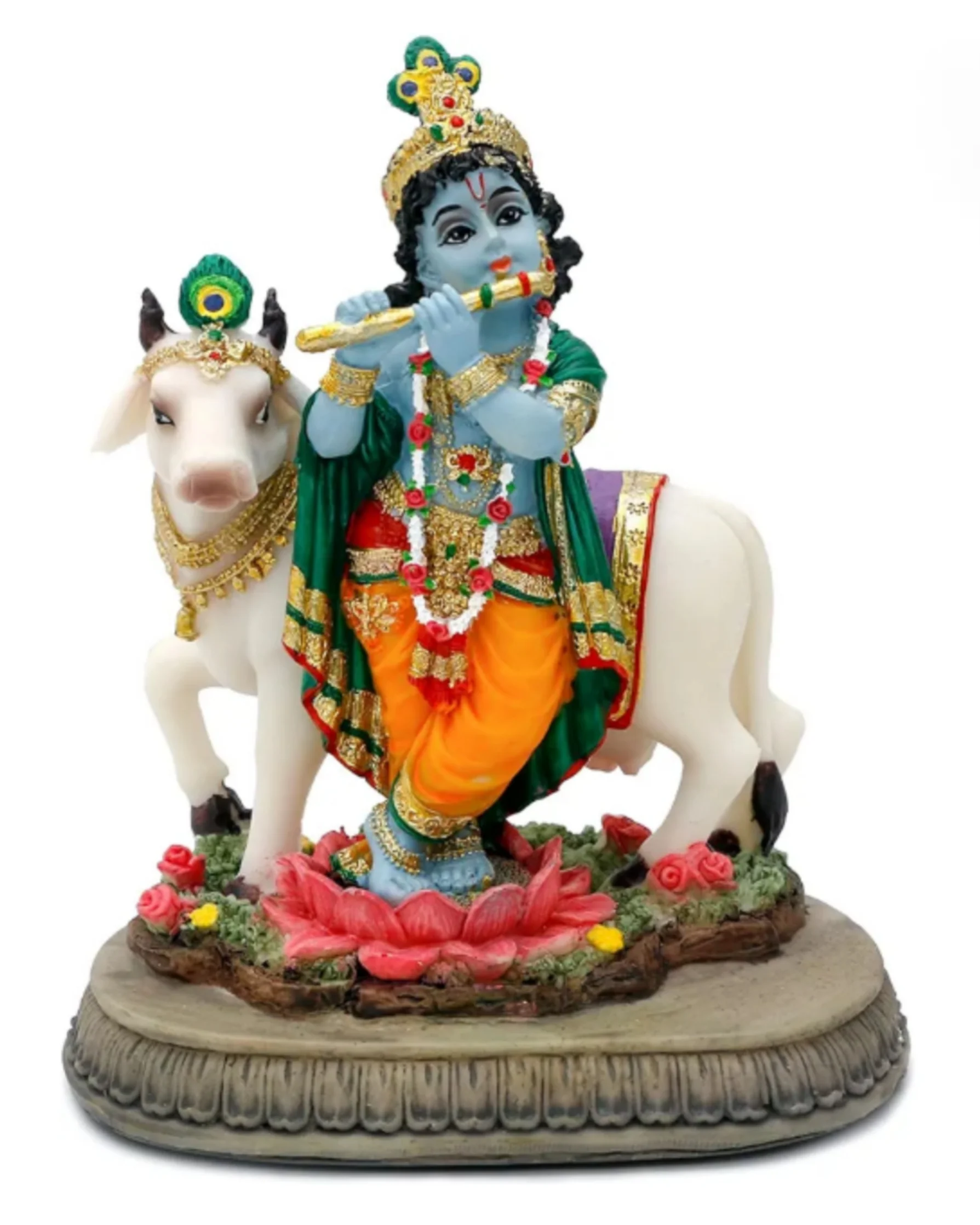 KRISHNA COW  14 CM.