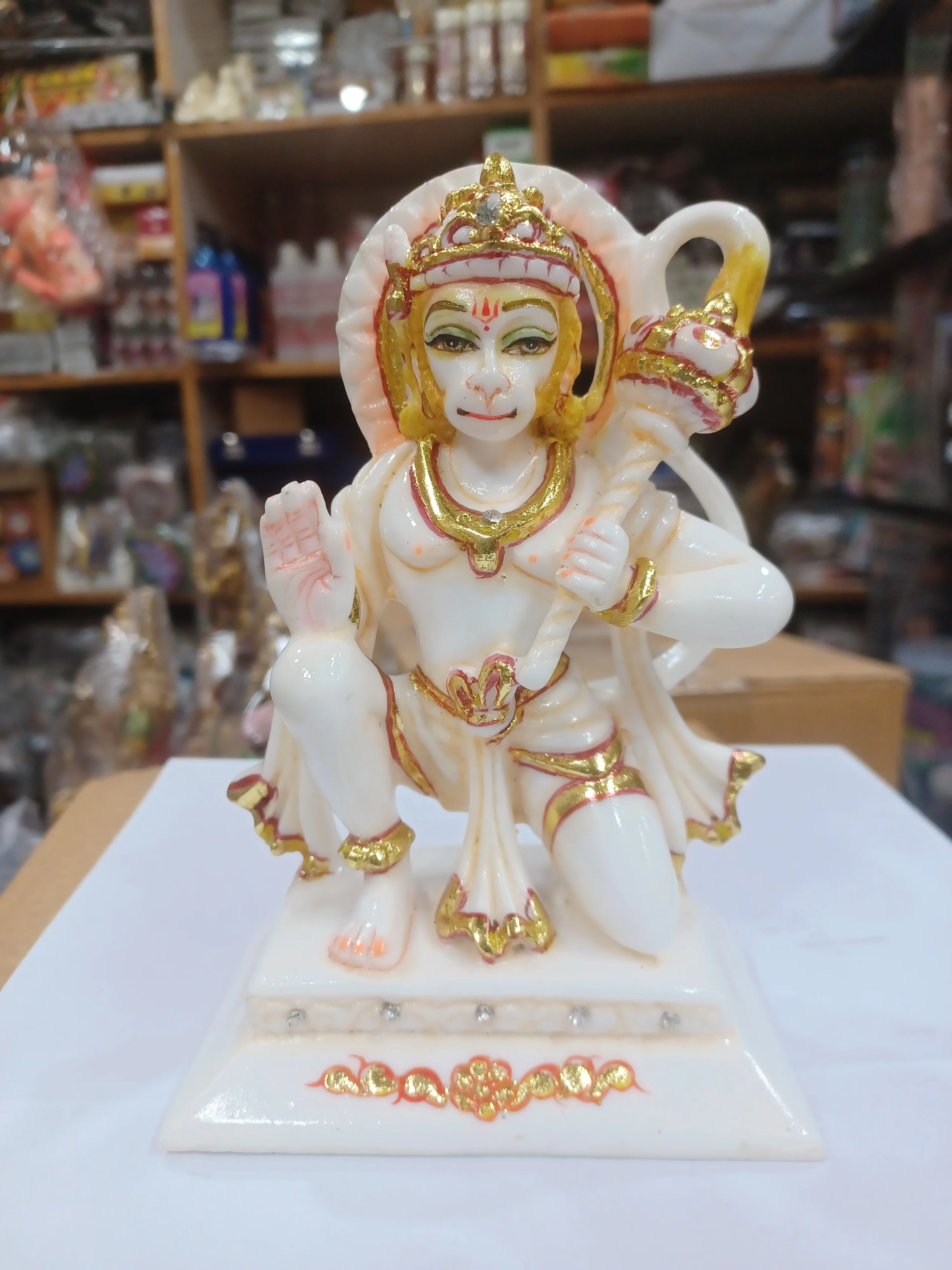 Marble Hanuman Murti (6 Inches)
