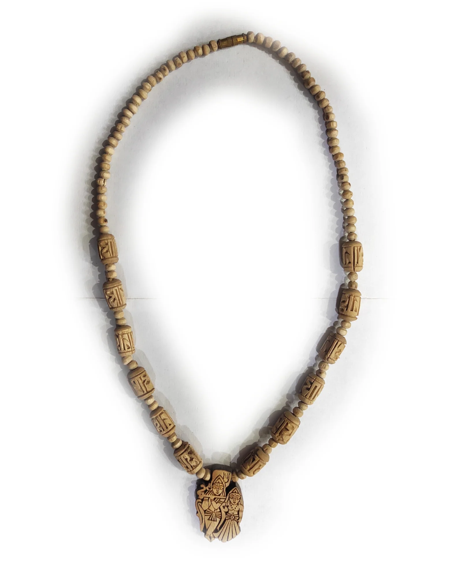 Tulsi Neckbeads Radha Krishna Locket (Big Beads)