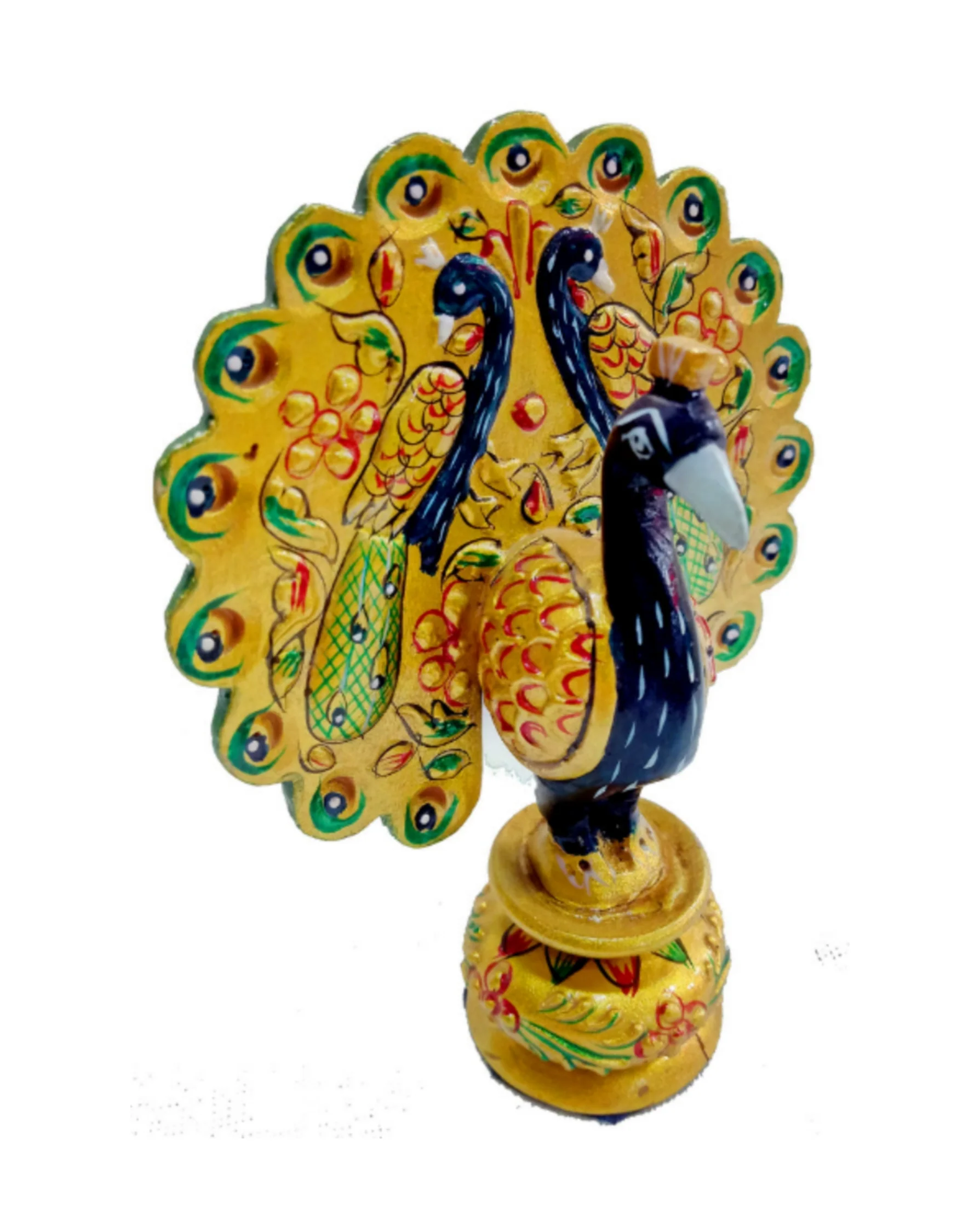 wooden Peacock 4 inch size